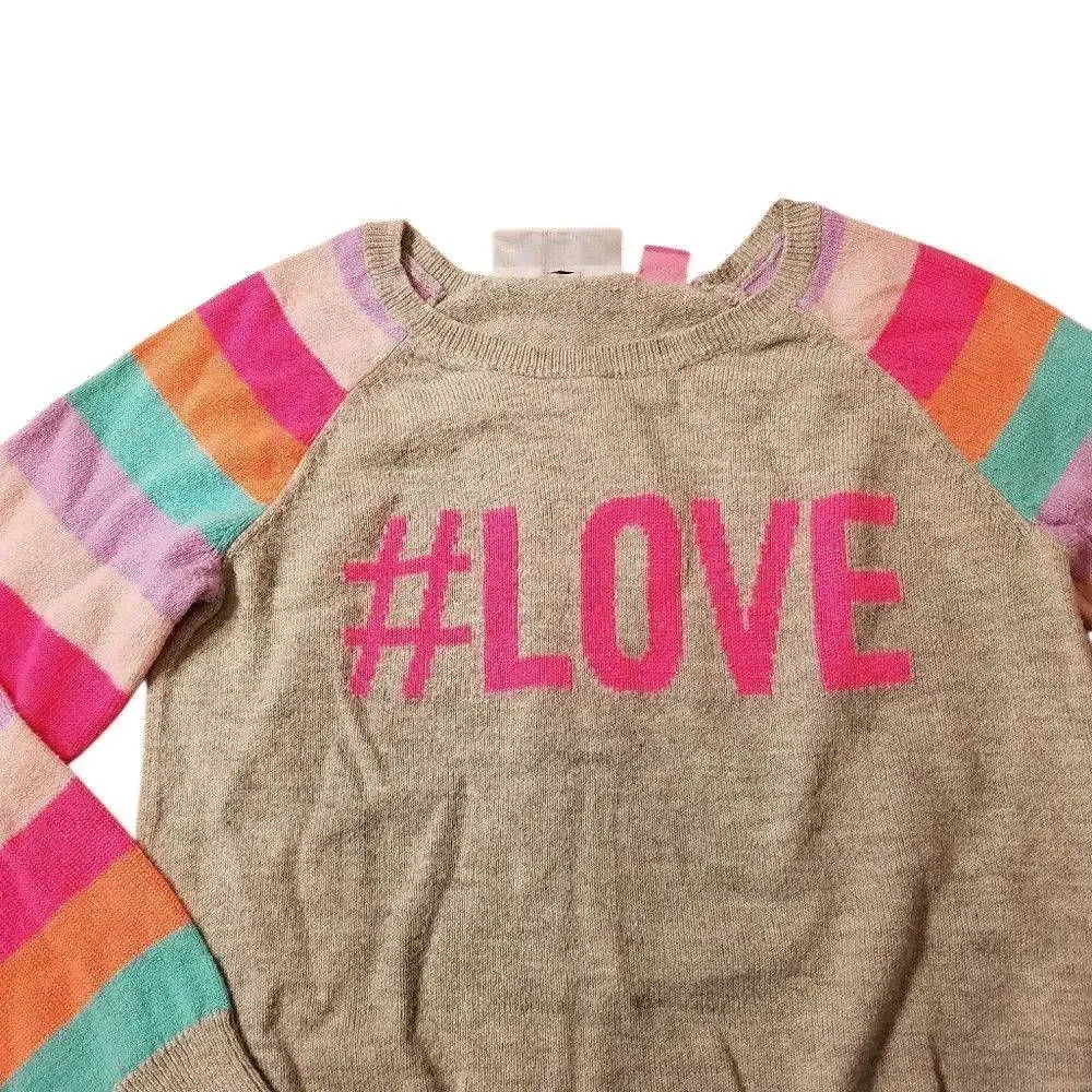 Children's Place Rainbow sleeve Sweater 3T